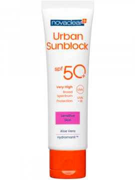 Крем защитный NovaClear Urban Sunblock для чувствительной кожи SPF50+, 40 мл