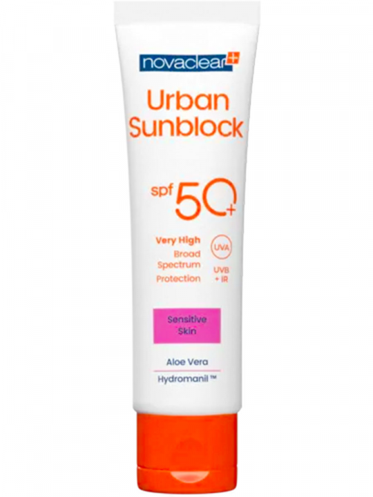 Крем защитный NovaClear Urban Sunblock для чувствительной кожи SPF50+, 40 мл