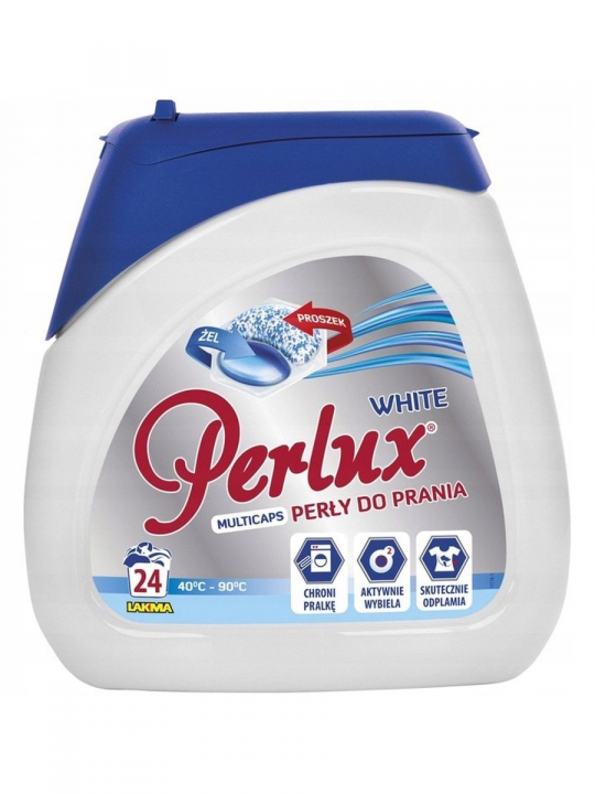 Капсулы для стирки белого Perlux WHITE 24 капсулы