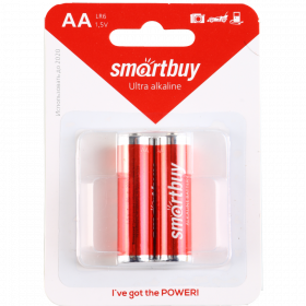 Ба­та­рей­ка ал­ка­ли­но­вая «Smartbuy» LR6/2 В, 2 шт