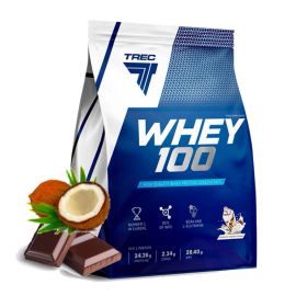 ПРОТЕИН СЫВОРОТОЧНЫЙ TREC NUTRITION WHEY 100 Шоколад-кокос (Польша) 2270г