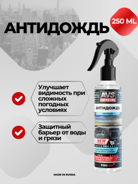 Антидождь NEW FORMULA (триггер 250 мл)