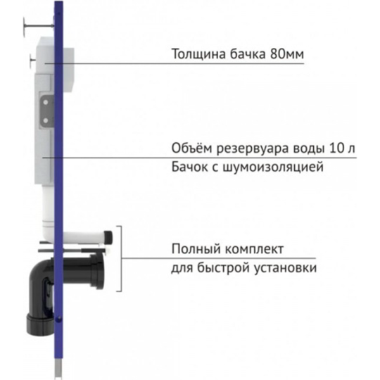 Инсталляция для унитаза «Berges» Novum 525, 40000