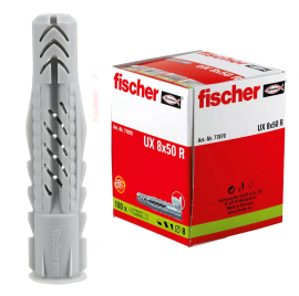 Универсальный дюбель Fischer UX 8х50 с кромкой (упак. 100 шт.)