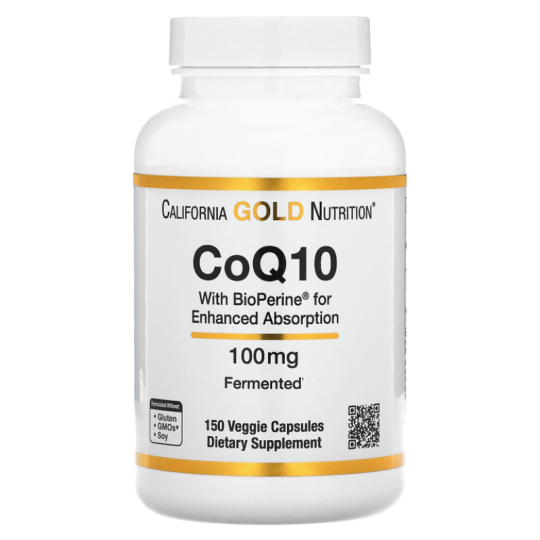 Коэнзим CoQ10 with BioPerine от California Gold Nutrition 150 капсул