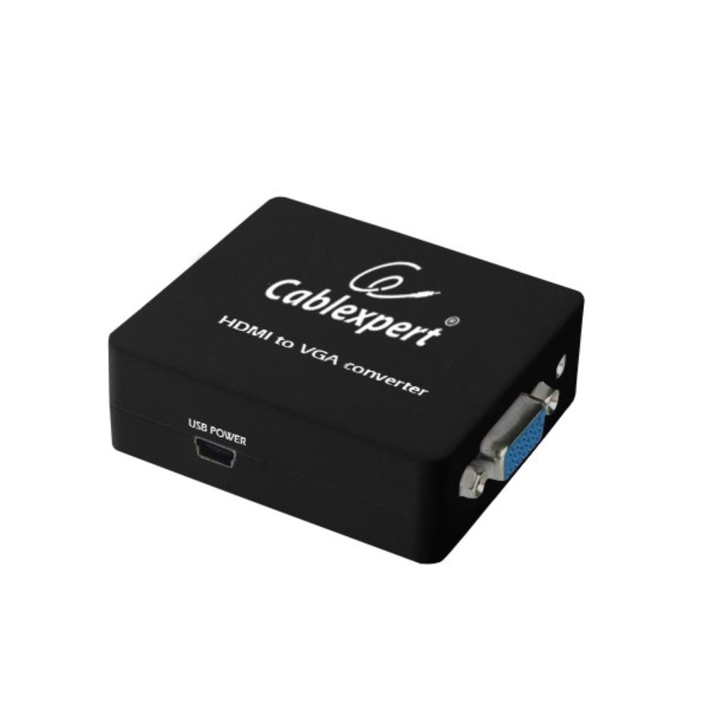 Адаптер DSC-HDMI-VGA-001 «Gembird» HDMI to VGA converter.