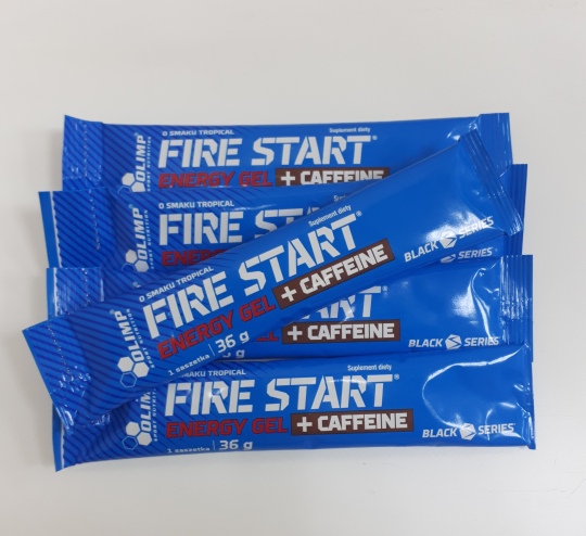 Энергетический гель Energy Gel Fire Start +Caffeine Olimp ( набор из 5 шт по 36гр)