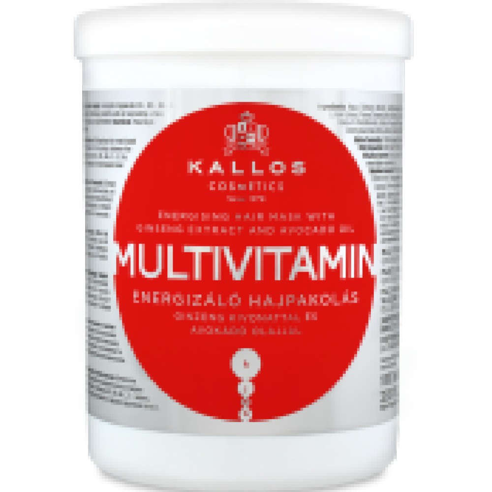 Маска для волос «Kallos» KJMN, Multivitamin, с экстрактом женьшеня и маслом авокадо, 1 л