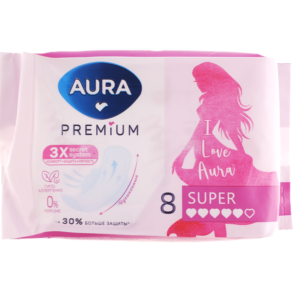 Про­клад­ки еже­днев­ные «Aura» Premium super, 8 шт