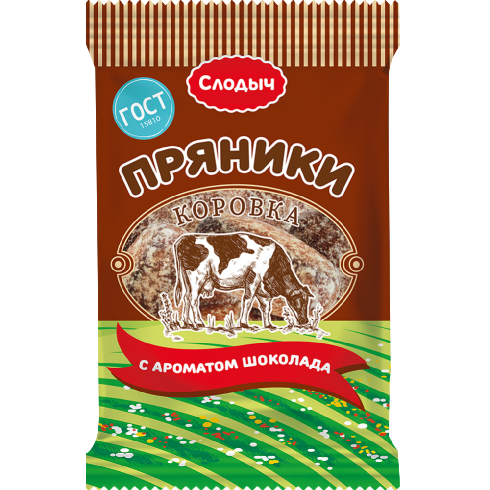 Пряники «Слодыч» Коровка, со вкусом шоколада, 300 г #0
