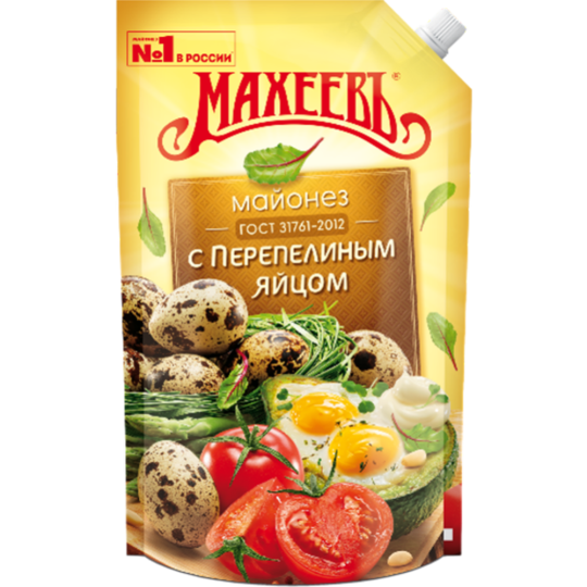 Майонез «Махеевъ» с перепелиным яйцом, 770 г