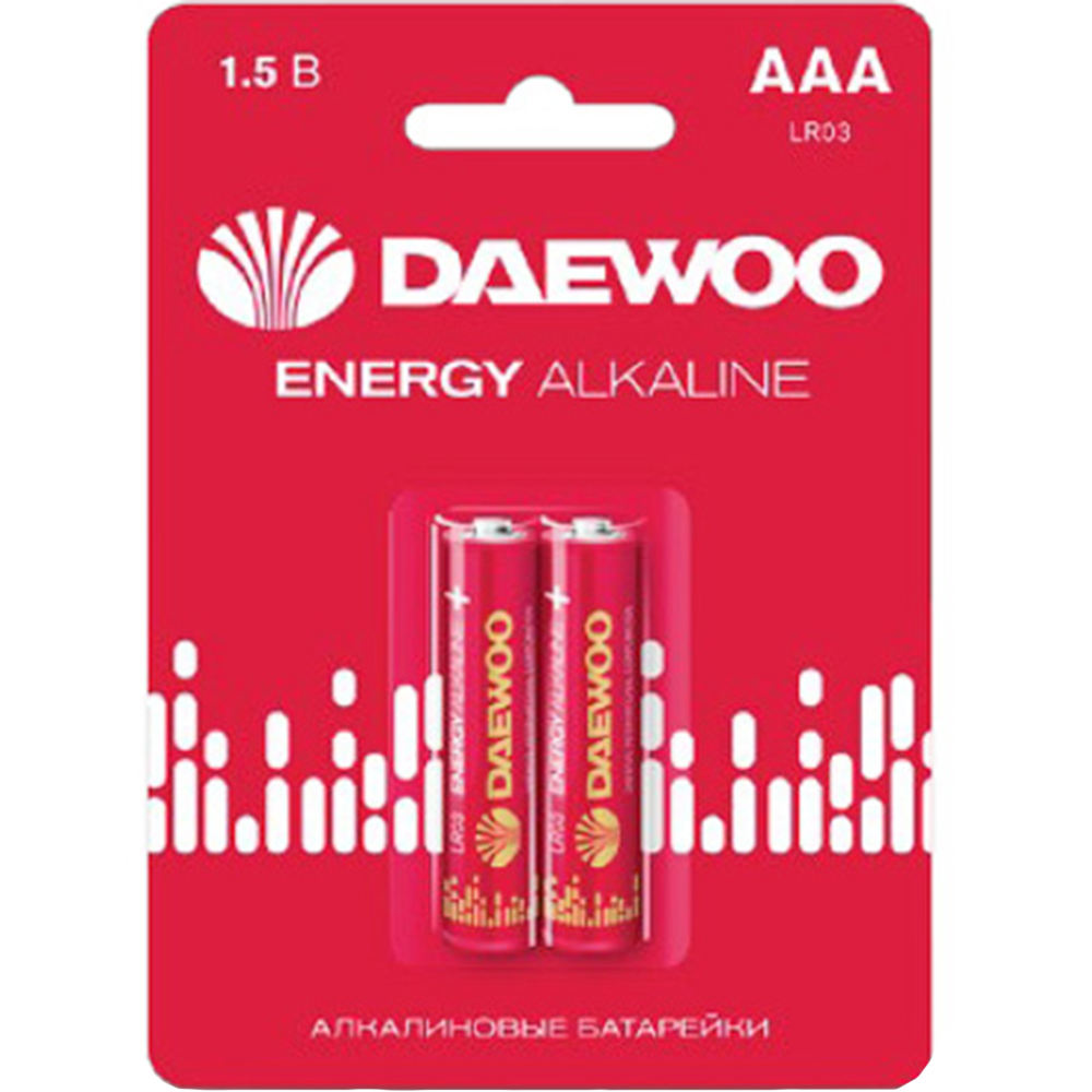 Комплект батареек «Daewoo» Energy, 5029873, ААА, 2 шт #0