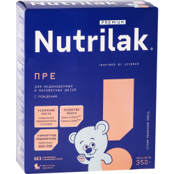 Смесь сухая «Nutrilak» Premium, мо­лоч­ная сухая для недо­но­шен­ных, 350г