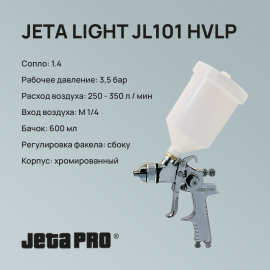 Краскопульт JETA PRO JL101 HVLP