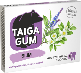 Смолка жевательная Алтайский нектар Taiga Gum "SLIM" 1уп=5шт.