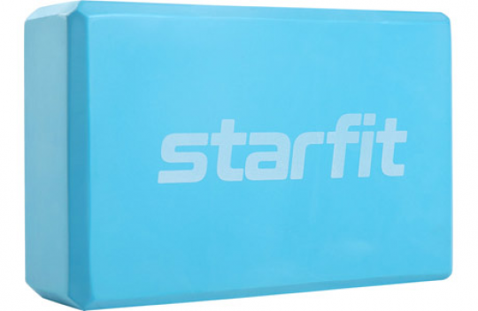 Блок для йоги STARFIT Core, 22,5х15х8 см, синий пастель