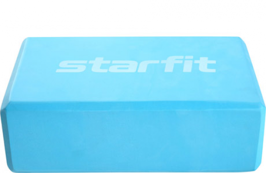 Блок для йоги STARFIT Core, 22,5х15х8 см, синий пастель