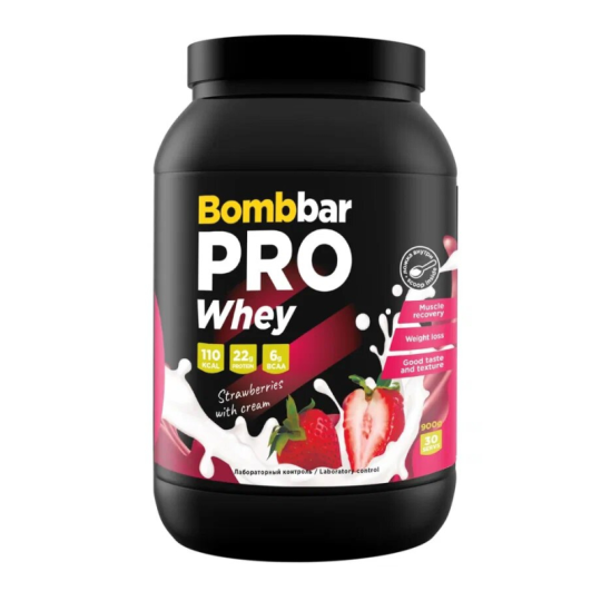 Сывороточный протеин Whey Protein Pro - Клубника со сливками (900 г)