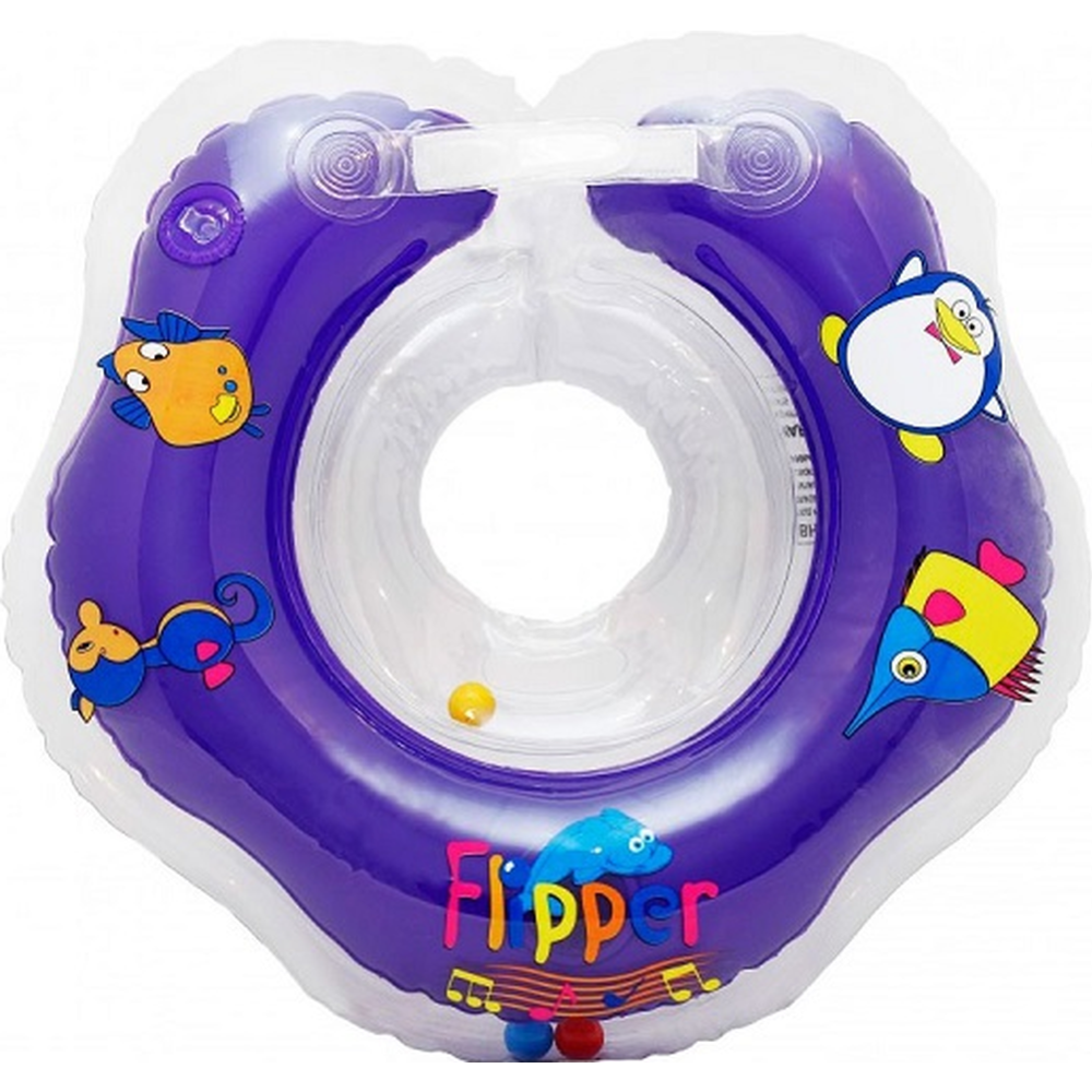 Круг на шею для купания малышей «Flipper» музыкальный, FL003