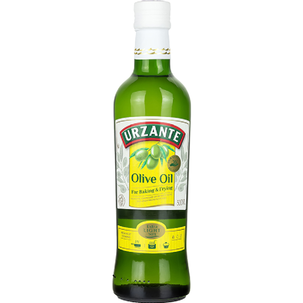 Масло олив­ко­вое «Urzante» ра­фи­ни­ро­ван­ное с до­бав­ле­ни­ем нера­фи­ни­ро­ван­но­го олив­ко­во­го масла «Light» 500 мл