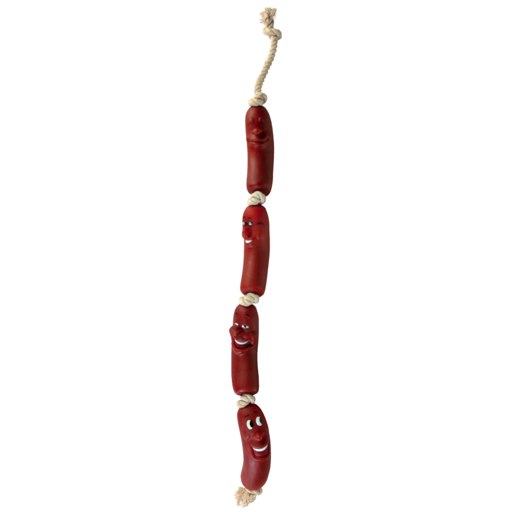 Игрушка для собак «Trixie» колбаска на веревке, 75 см