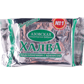 Халва подсолнечная «Азовская кондитерская фабрика» с арахисом, 350 г