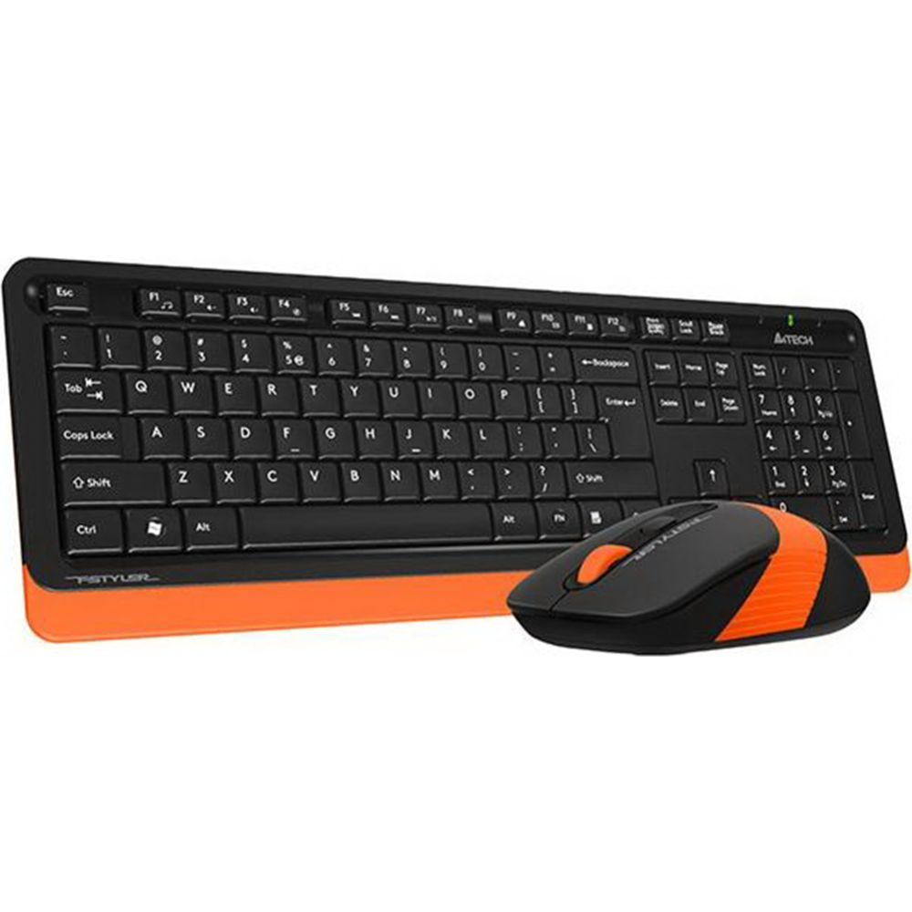 Клавиатура + мышь «A4Tech» Fstyler FG1010, Orange/Black