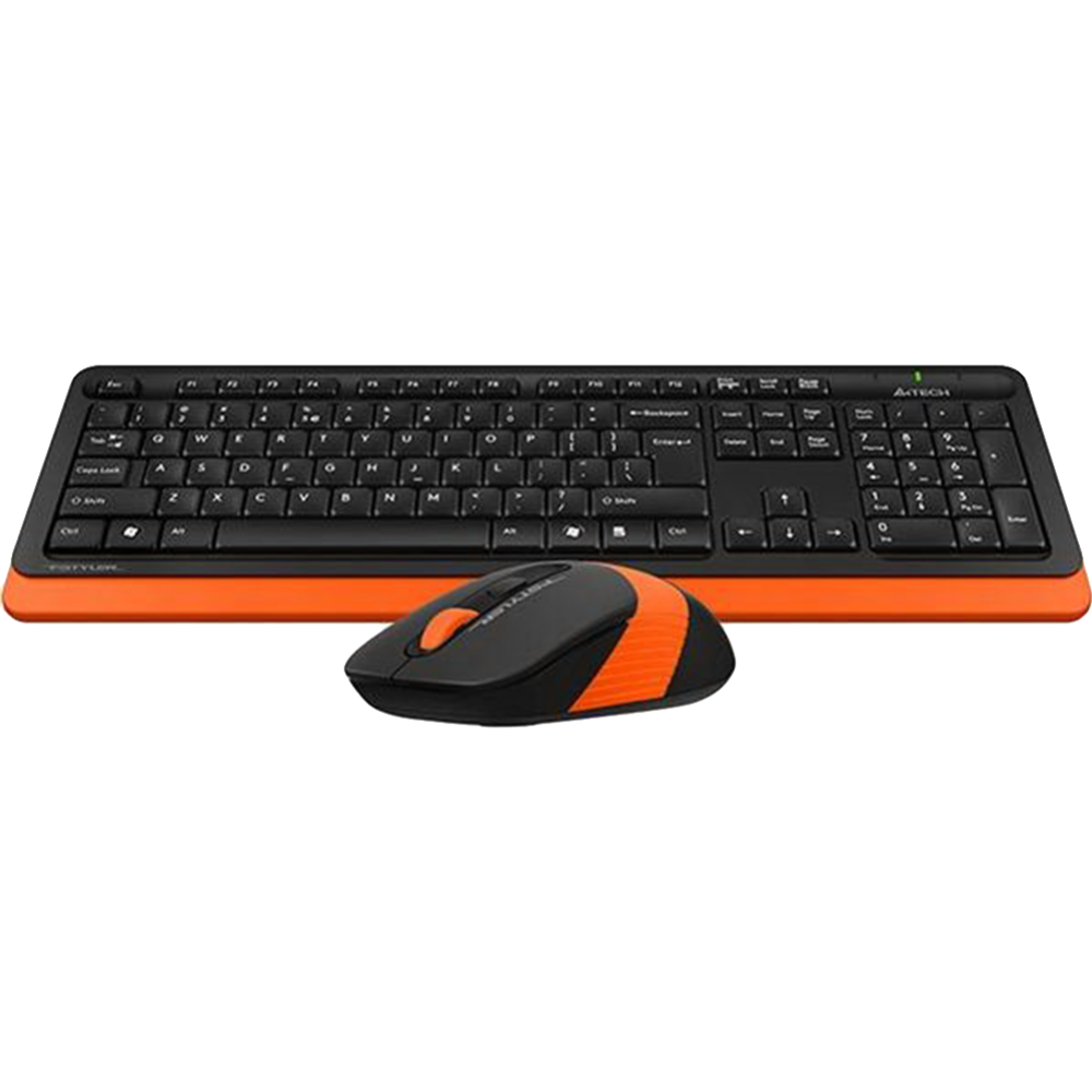 Клавиатура + мышь «A4Tech» Fstyler FG1010, Orange/Black