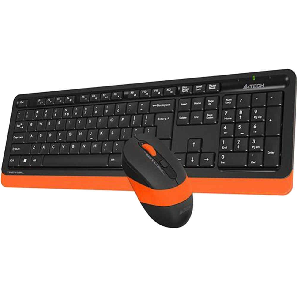 Клавиатура + мышь «A4Tech» Fstyler FG1010, Orange/Black