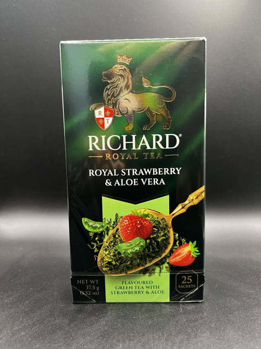 Чай зеленый в пакетиках Royal Strawberry & Aloe Vera 25 шт