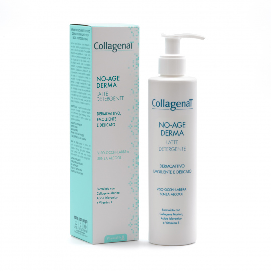 CollagenaT No- Age Derma Cleansing Milk Молочко очищающее для снятия макияжа с морским коллагеном, гиалуроновой кислотой и витамином Е, 250 мл