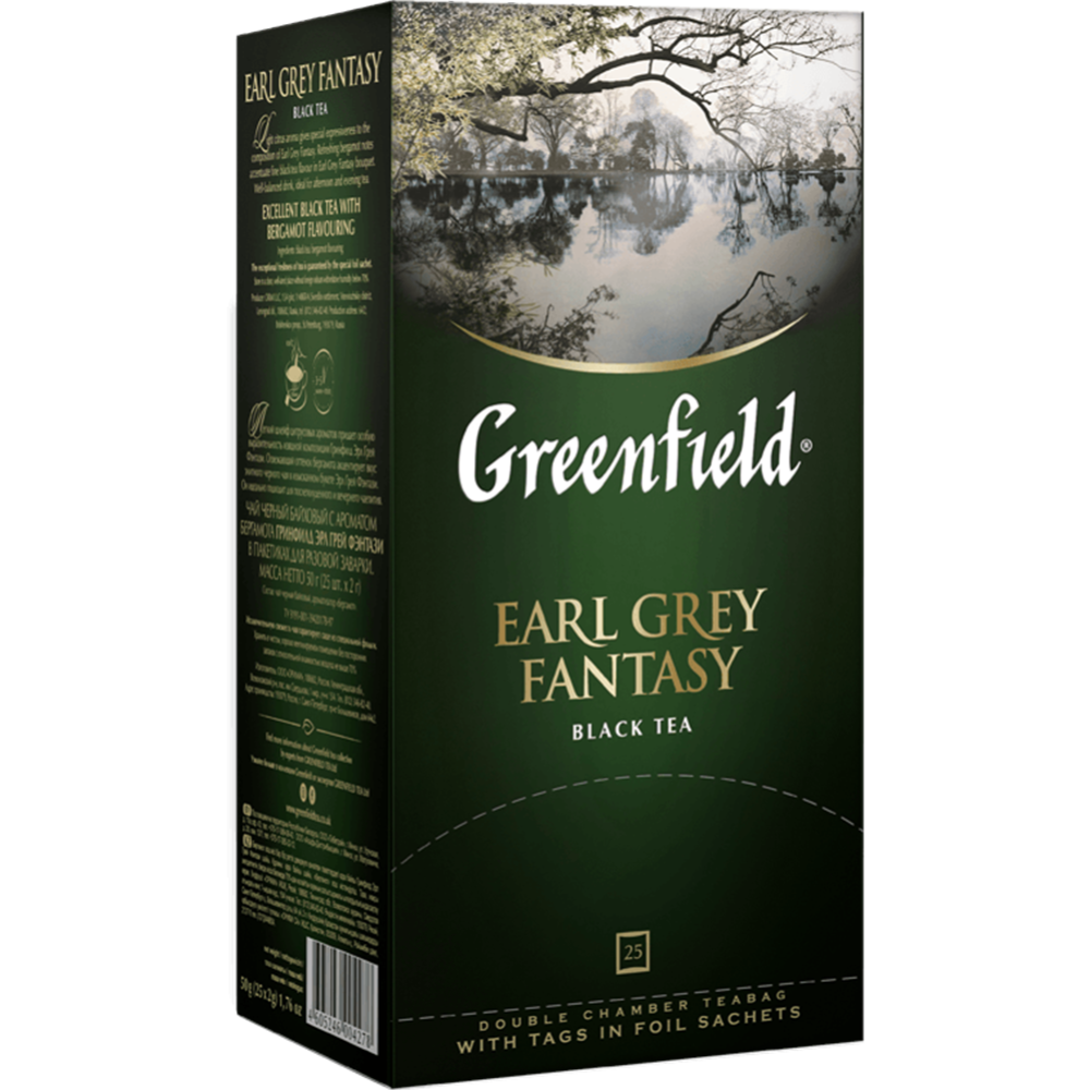 Чай черный «Greenfield» Earl Grey Fantasy, 25х2 г #0