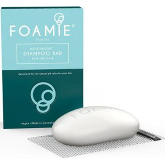 Твердый шампунь для волос «Foamie» Aloe Spa, зеленый, 83 г