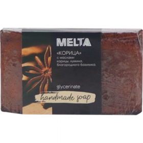 Мыло ручной работы «Melta» Бленд Ко­рич­ный, с эфир­ным маслом, 100 г