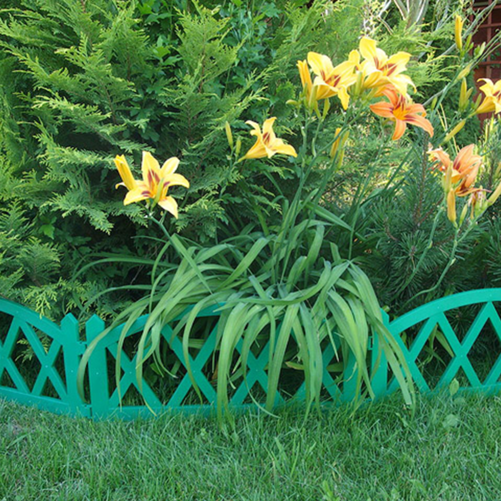 Забор декоративный «Gardenplast» Modern №4, 3х0.35 м, зеленый