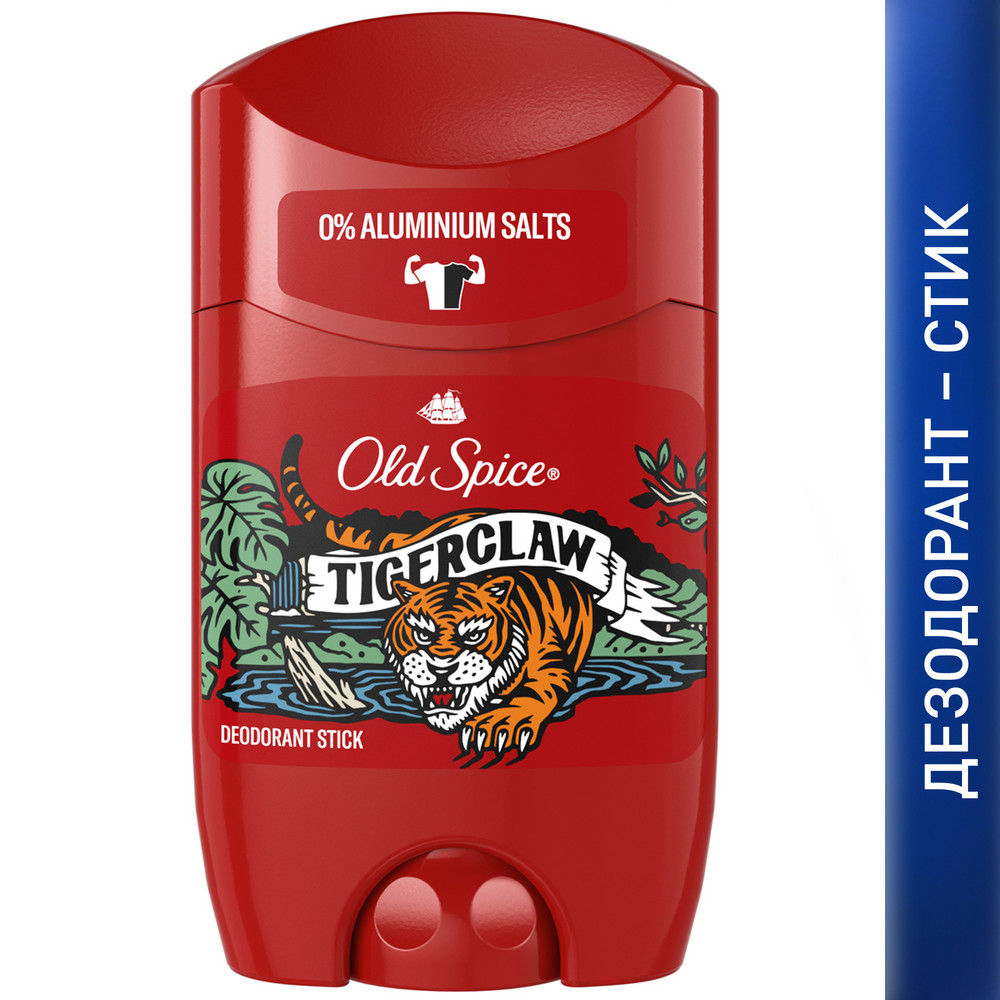 Дез­одо­рант-стик твер­дый муж­ской Old Spice Tigerclaw 3 шт. х 50 мл