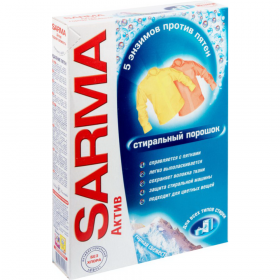 Сти­раль­ный по­ро­шок «Sarma» Горная Свеж­десть, Уни­вер­саль­ный, 0.4 кг