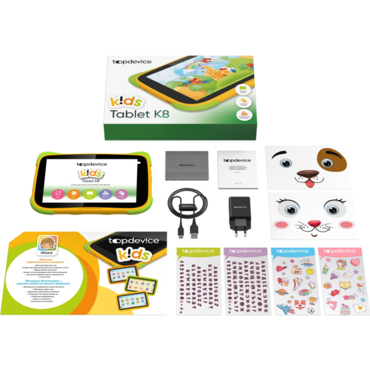 Планшет «TopDevice» Kids Tablet K8, TDT3778_WI_E_CIS, orange