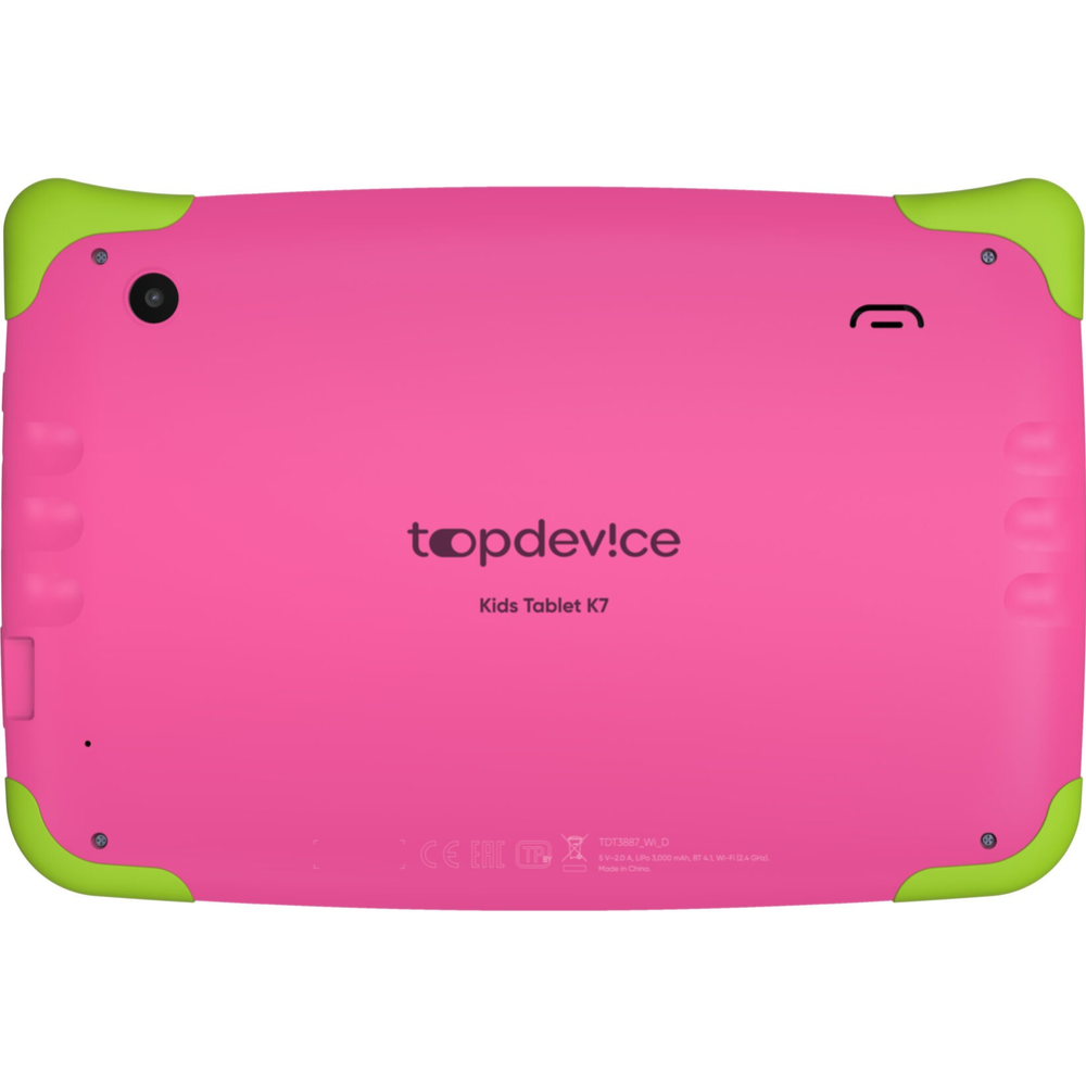 Планшет «TopDevice» Kids Tablet K7, TDT3887_WI_D_PK_CIS32GB, pink