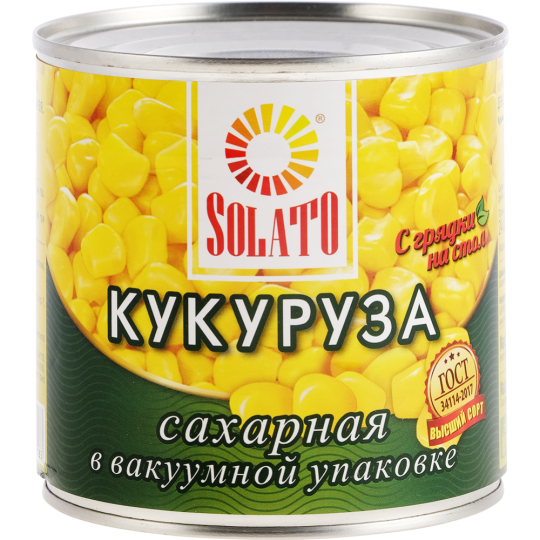 Кукуруза сахарная «Solato» 340 г