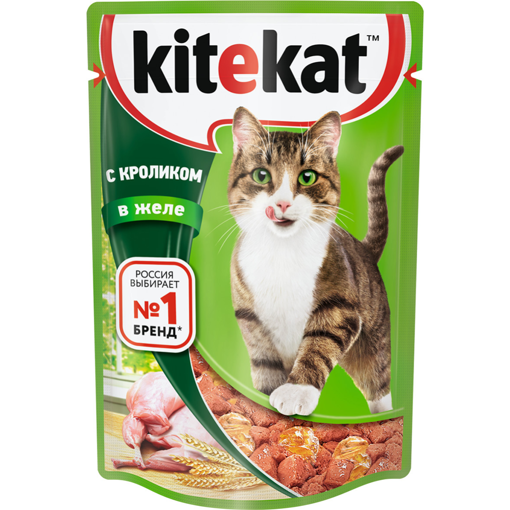 Корм для кошек «Kitekat» кролик в желе, 85 г