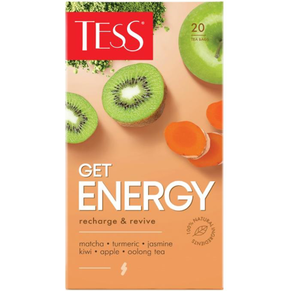 Чай оолонг «Tess» Energy Wellnes line, 20х1.5 г