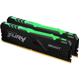 Оперативная память «Kingston» FURY Beast RGB 2x8GB DDR4 PC4-28800 KF436C17BBAK2/16