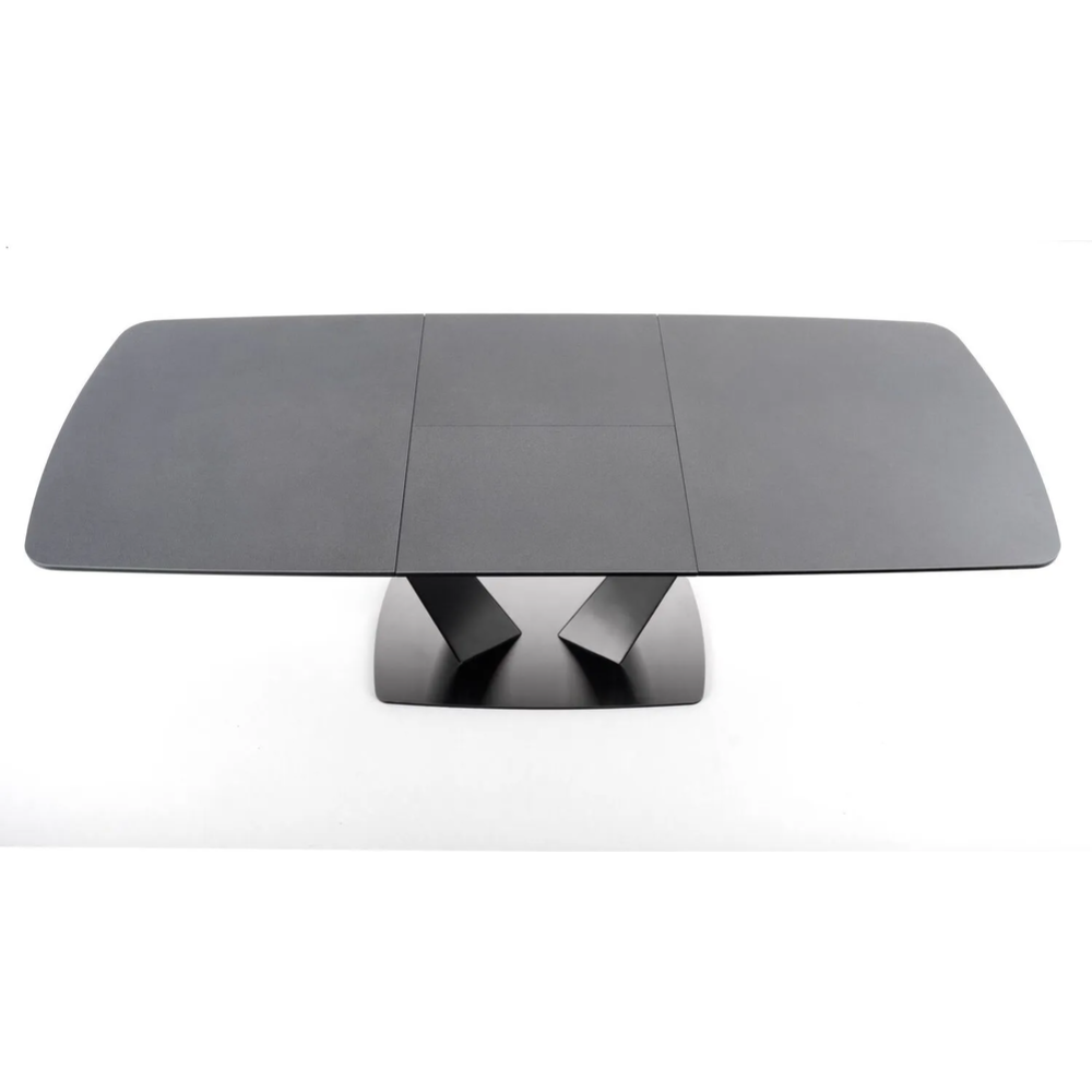 Обеденный стол «Halmar» Fangor, раскладной, темно-серый/черный, 160-220/90/76, V-CH-FANGOR-ST