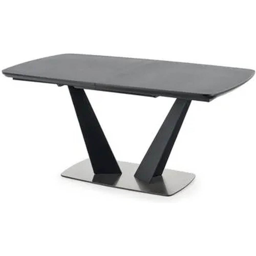 Обеденный стол «Halmar» Fangor, раскладной, темно-серый/черный, 160-220/90/76, V-CH-FANGOR-ST