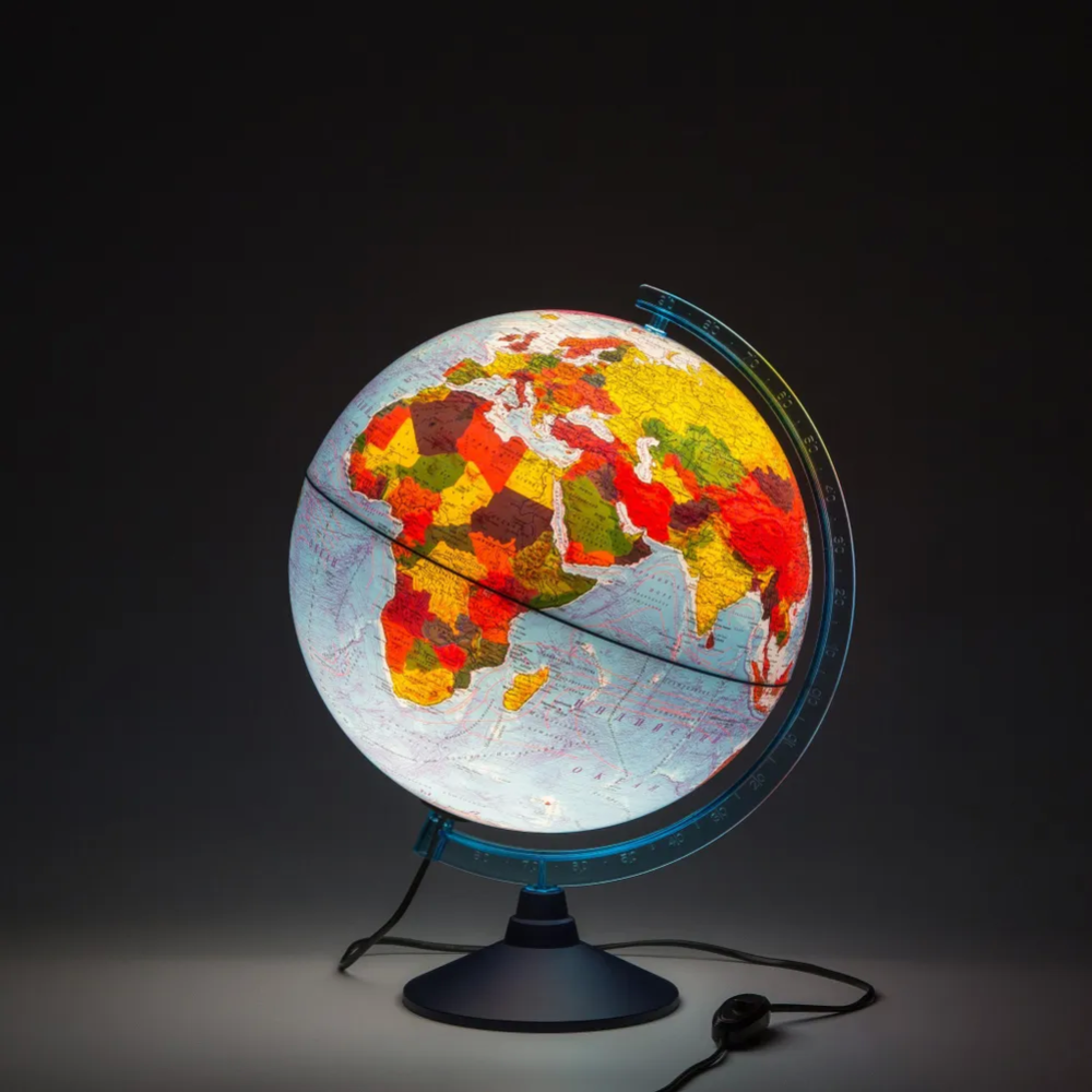 Глобус «Globen» Физико-политический рельефный с подсветкой, INT13200290