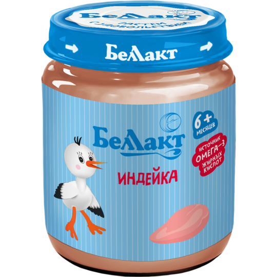 Пюре мясное «Беллакт» индейка, 95 г