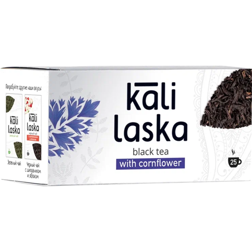 Чай черный «Kali Laska» с васильком, 25х2 г, 50 г #0
