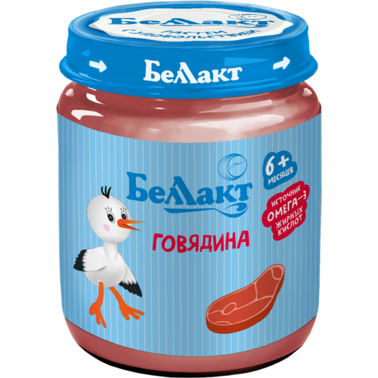 Пюре мясное «Беллакт» говядина, 95 г