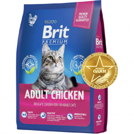 Корм для кошек «Brit» Premium Adult, курица, 400 г